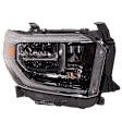 Passenger Side Headlight, with Bulb, LED, Clear Lens, CAPA Certified