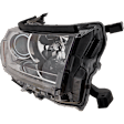 Passenger Side Headlight, with Bulb, Halogen, Clear Lens, CAPA Certified