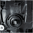 Passenger Side Headlight, with Bulb, LED, Clear Lens