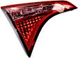 Driver Side, Inner Tail Light, with Bulb, Halogen, Clear and Red Lens, CAPA CERTIFIED