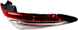 Passenger Side, Outer Tail Light, without Bulb, Halogen, Red Lens, LE Model
