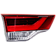 Driver Side, Inner Tail Light, with Bulb, Halogen, Clear and Red Lens, CAPA CERTIFIED