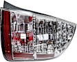 Passenger Side Tail Light, Without bulb(s), Halogen, Clear and Red Lens