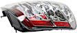 Passenger Side Tail Light, Without bulb(s), Halogen, Clear and Red Lens