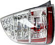 Driver Side Tail Light, Without bulb(s), Halogen, Clear and Red Lens