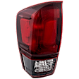 Driver Side Tail Light, with Bulb, Halogen, Clear and Red Lens, CAPA CERTIFIED