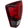 Driver Side Tail Light, with Bulb, Halogen, Clear and Red Lens, CAPA CERTIFIED