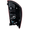 Driver Side Tail Light, with Bulb, Halogen, Clear and Red Lens, CAPA CERTIFIED