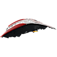 Passenger Side, Outer Tail Light, with Bulb, Halogen, Clear and Red Lens, XSE Model
