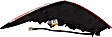 Driver Side, Outer Tail Light, with Bulb, LED, Clear and Red Lens