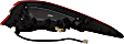 Driver Side, Outer Tail Light, with Bulb, LED, Clear and Red Lens
