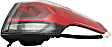 Passenger Side, Outer Tail Light, With bulb(s), Halogen, Clear Lens, 4 Cyl., 2.5L Engine, CAPA Certified