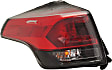 Driver Side, Outer Tail Light, With bulb(s), Halogen, Clear Lens, CAPA CERTIFIED