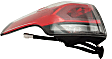 Driver Side, Outer Tail Light, With bulb(s), Halogen, Clear Lens, CAPA CERTIFIED