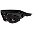 Passenger Side, Inner Tail Light, without Bulb, Halogen, Clear and Red Lens, CAPA CERTIFIED