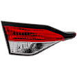Driver Side, Inner Tail Light, without Bulb, Halogen, Clear and Red Lens