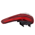 Driver Side, Outer Tail Light, with Bulb, Halogen, Clear and Red Lens