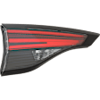 Driver Side, Inner Tail Light, with Bulb, LED, Clear and Red Lens, CAPA CERTIFIED
