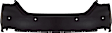Rear Primed Bumper Cover, with Parking Aid Sensor Holes, CAPA Certified