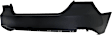Rear Primed Bumper Cover, without Parking Aid Sensor Holes, CAPA Certified