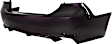 Rear Primed Bumper Cover, without Parking Aid Sensor Holes, CAPA Certified