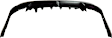 Rear Primed Bumper Cover, without Parking Aid Sensor Holes, CAPA Certified