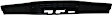 Center Bumper Step Pad, Black CAPA CERTIFIED