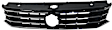 Grille Assembly, Painted Black Shell and Insert, CAPA CERTIFIED