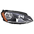 Passenger Side Headlight, with Bulb, Halogen, Clear Lens, CAPA Certified