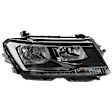 Passenger Side Headlight, with Bulb, Halogen, Clear Lens, CAPA Certified