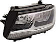 Driver Side Headlight, with Bulb, Halogen, Clear Lens, CAPA Certified