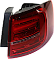 Passenger Side, Outer Tail Light, With bulb(s), LED, Red Lens