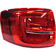 Driver Side, Outer Tail Light, With bulb(s), LED, Red Lens CAPA CERTIFIED