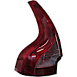 Driver Side Tail Light, Without bulb(s), Halogen, Clear Lens