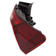 Passenger Side Tail Light, with Bulb, Halogen/LED Combo, Amber and Red Lens, CAPA CERTIFIED