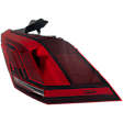Passenger Side, Outer Tail Light, with Bulb, LED, Mounts On Body, 4 Cyl., 2.0L Engine, CAPA CERTIFIED