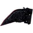 Passenger Side, Outer Tail Light, with Bulb, LED, Mounts On Body, 4 Cyl., 2.0L Engine, CAPA CERTIFIED