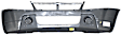 Front Primed Bumper Cover, 6 Cyl., 2.7L Engine, With Emblem Provision, CAPA CERTIFIED