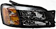 Passenger Side Headlight, with Bulb, Halogen, Clear Lens, CAPA Certified