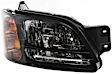 Passenger Side Headlight, with Bulb, Halogen, Clear Lens, CAPA Certified