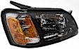 Passenger Side Headlight, with Bulb, Halogen, Clear Lens, CAPA Certified