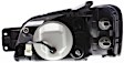 Passenger Side Headlight, with Bulb, Halogen, Clear Lens, CAPA Certified