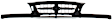 Grille, Textured Black, 6 Cyl., 2.5L Engine