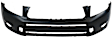 Front Primed Bumper Cover, For Base & Limited Model, Without Wheel Opening Flares, CAPA Certified