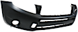 Front Primed Bumper Cover, For Base & Limited Model, Without Wheel Opening Flares, CAPA Certified