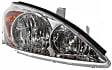 Passenger Side Headlight, with Bulb, Halogen, Clear Lens, CAPA Certified