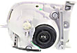 Passenger Side Halogen Headlight, With bulb(s), OE Replacement, Standard Cab Pickup (Regular Cab)/Extended Cab Pickup (Access Cab), CAPA Certified