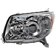 Driver Side Headlight, without Bulb, Halogen, Limited/SR5 Models, CAPA CERTIFIED