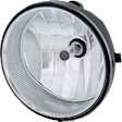 Front, Driver or Passenger Side Fog Light, With Bulb(s), Halogen, With Breather Valve, CAPA CERTIFIED