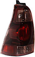 Driver Side Tail Light, without Bulb, Halogen, Clear and Red Lens, CAPA CERTIFIED